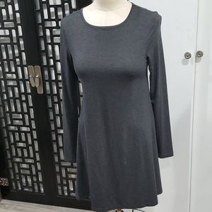 Women’s Long Sleeve Cotton T-Shirt Dress – Size Small Casual Soft Knit Loungwear